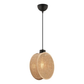 Lampa wisząca na przewodzie DRUM 1xE27/60W/230V brązowa