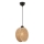 Lampa wisząca na przewodzie DRUM 1xE27/60W/230V brązowa