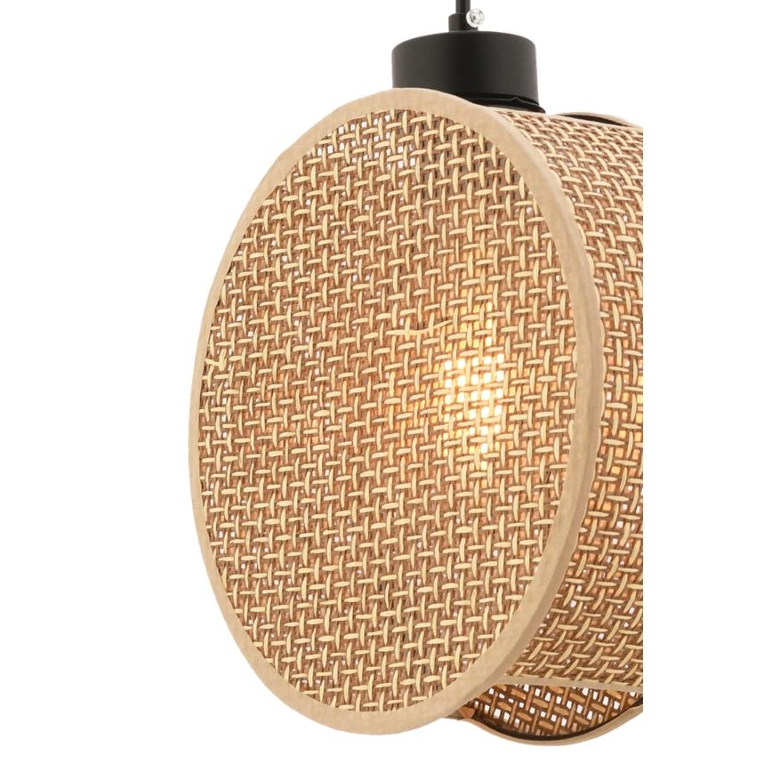 Lampa wisząca na przewodzie DRUM 1xE27/60W/230V brązowa