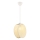 Lampa wisząca na przewodzie DRUM 1xE27/60W/230V kremowa