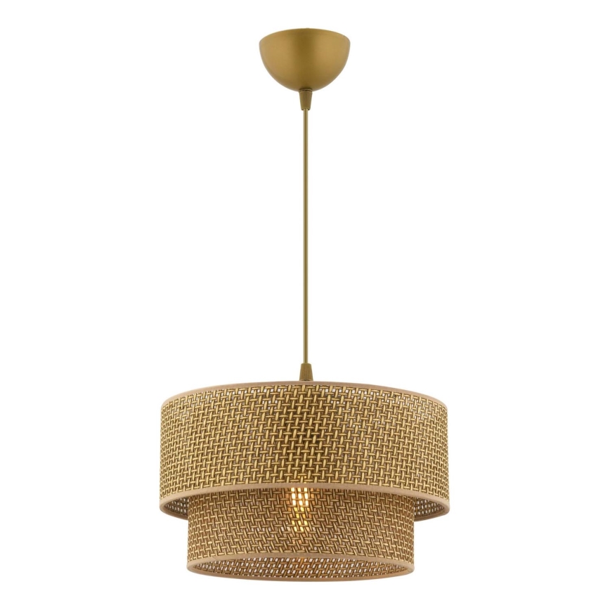 Lampa wisząca na przewodzie ECHO 1xE27/60W/230V brązowa