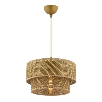 Lampa wisząca na przewodzie ECHO 1xE27/60W/230V brązowa