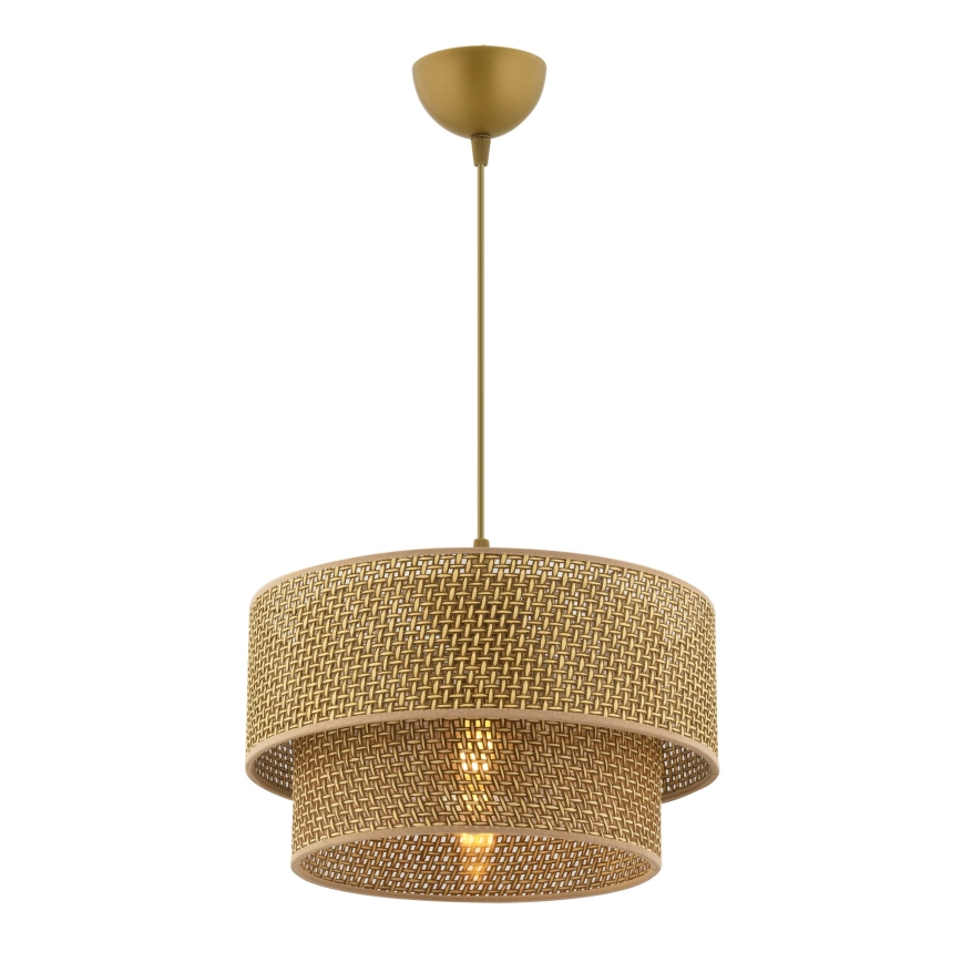 Lampa wisząca na przewodzie ECHO 1xE27/60W/230V brązowa