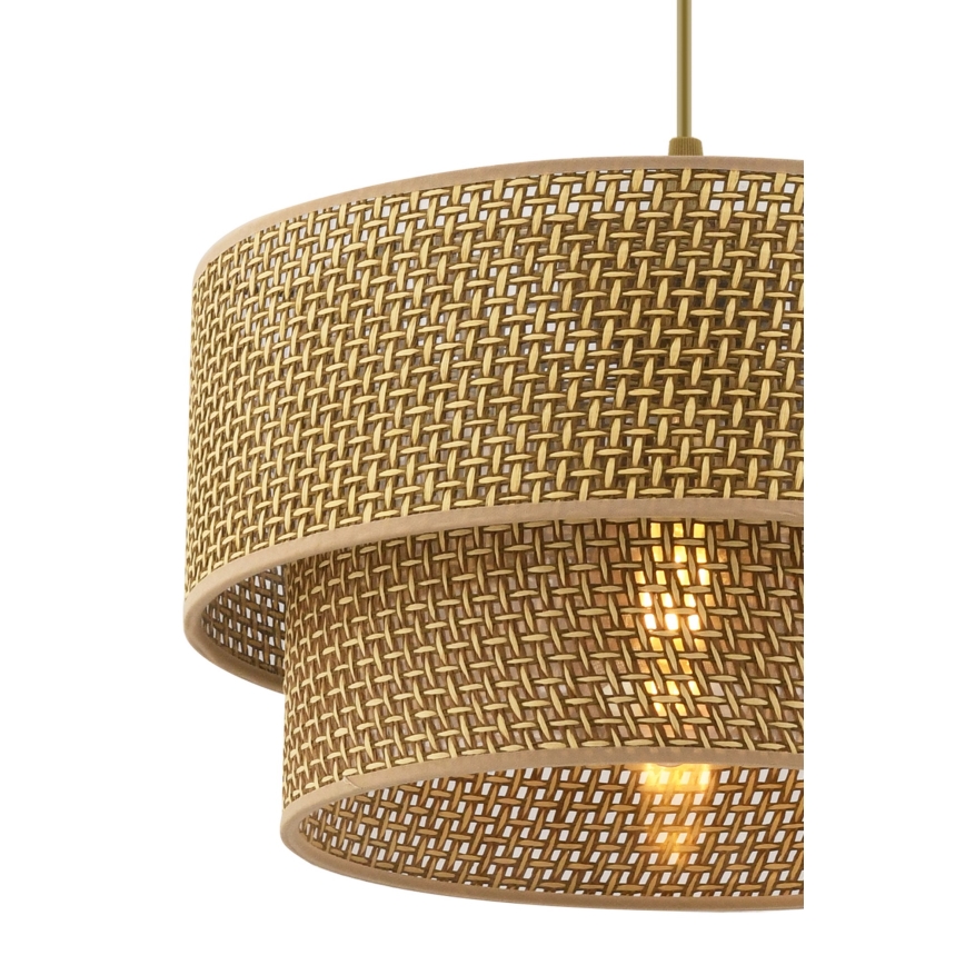 Lampa wisząca na przewodzie ECHO 1xE27/60W/230V brązowa