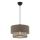 Lampa wisząca na przewodzie ECHO 1xE27/60W/230V brązowy/szary
