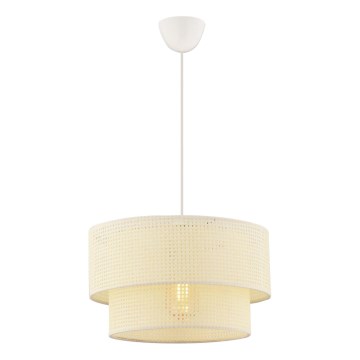 Lampa wisząca na przewodzie ECHO 1xE27/60W/230V kremowa