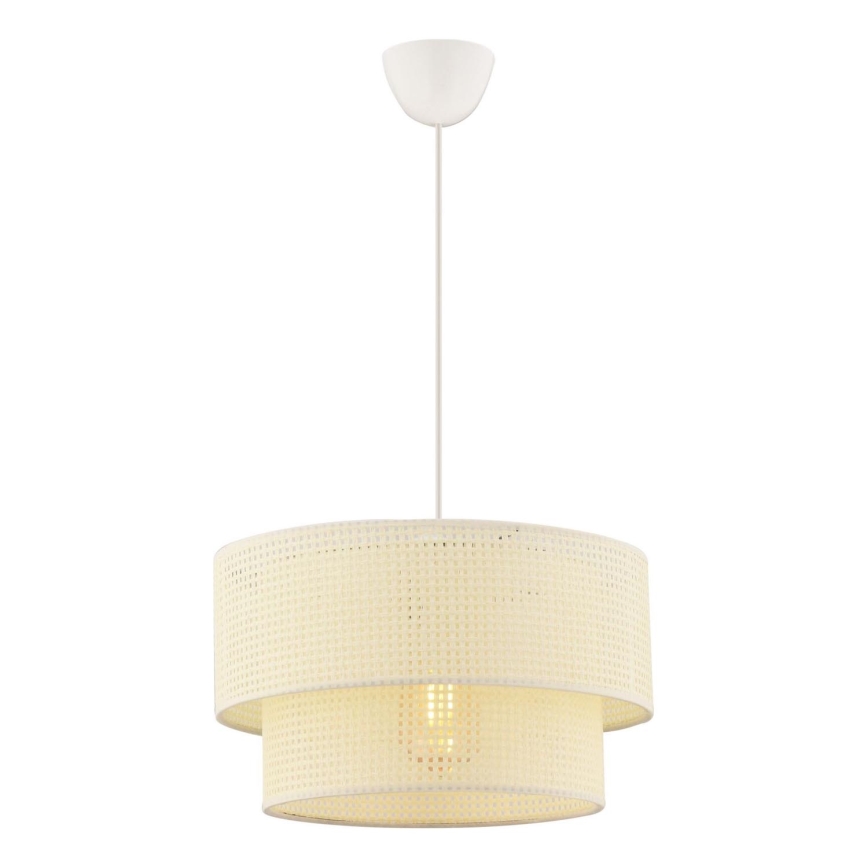 Lampa wisząca na przewodzie ECHO 1xE27/60W/230V kremowa