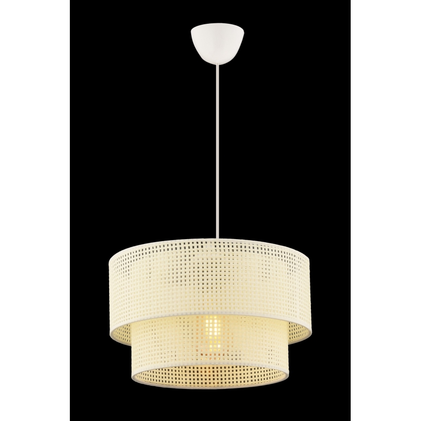 Lampa wisząca na przewodzie ECHO 1xE27/60W/230V kremowa
