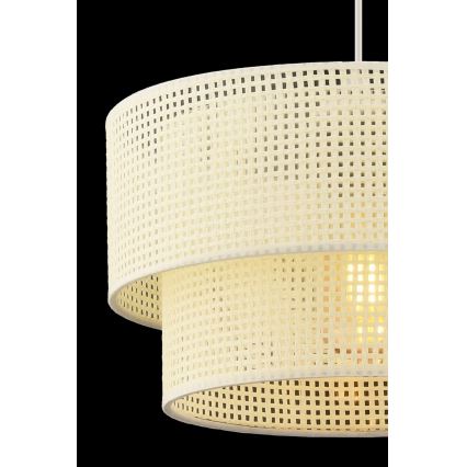 Lampa wisząca na przewodzie ECHO 1xE27/60W/230V kremowa