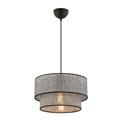 Lampa wisząca na przewodzie ECHO 1xE27/60W/230V szara/czarna