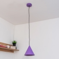 Lampa wisząca na przewodzie ETNA 1xE27/15W/230V śr. 18,5 cm fioletowa