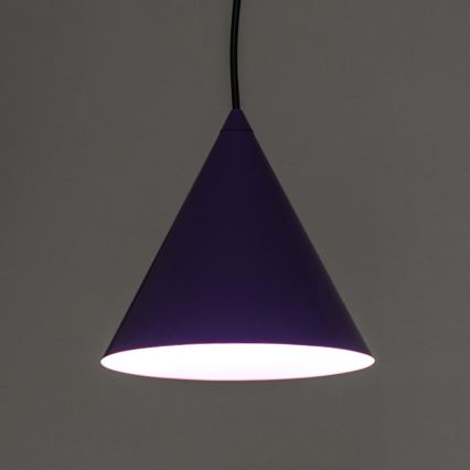 Lampa wisząca na przewodzie ETNA 1xE27/15W/230V śr. 18,5 cm fioletowa