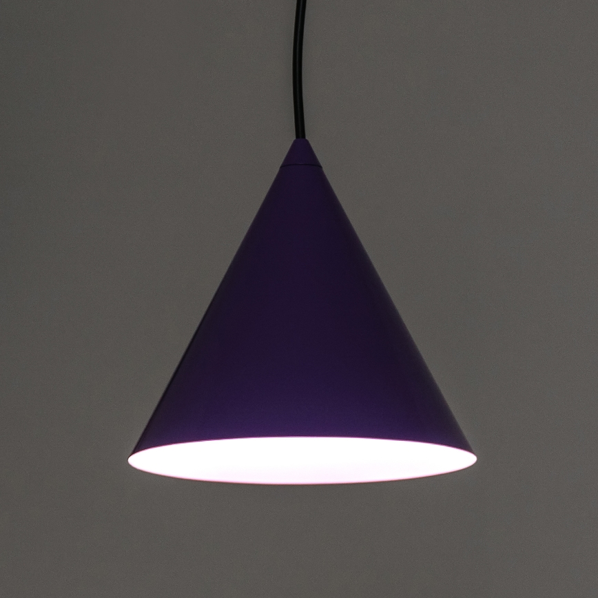 Lampa wisząca na przewodzie ETNA 1xE27/15W/230V śr. 18,5 cm fioletowa