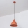 Lampa wisząca na przewodzie ETNA 1xE27/15W/230V śr. 18,5 cm pomarańczowa