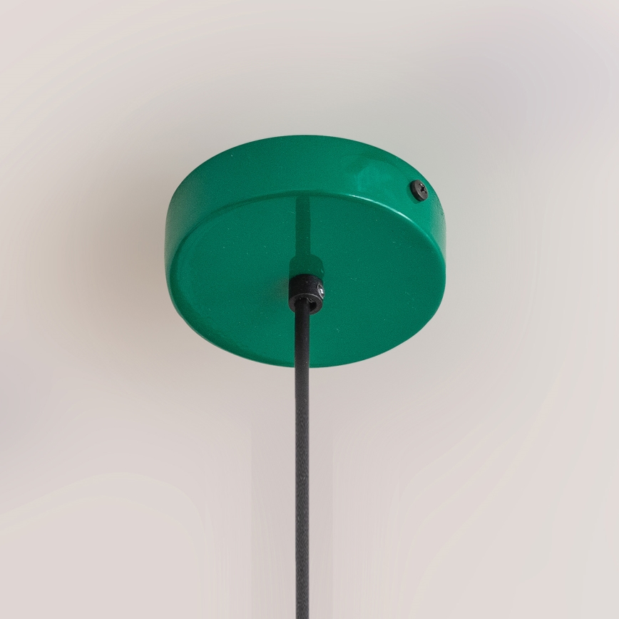 Lampa wisząca na przewodzie ETNA II 1xE27/15W/230V śr. 18,5 cm zielona