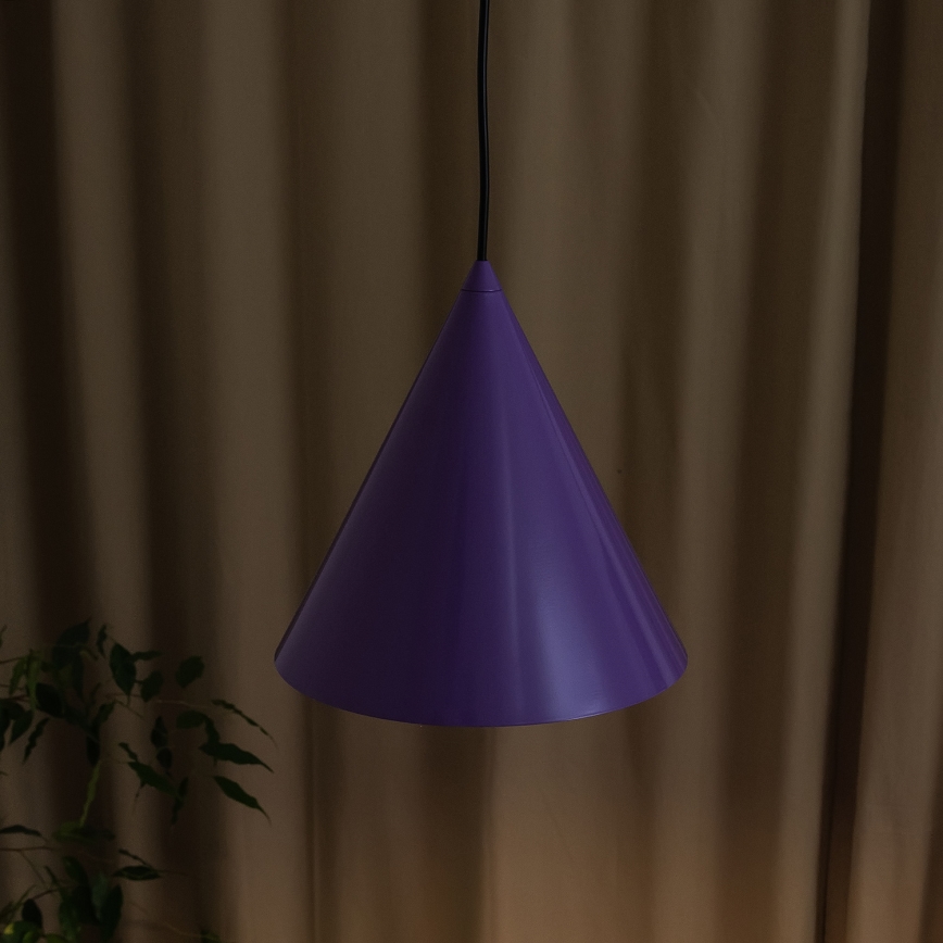 Lampa wisząca na przewodzie ETNA II 1xE27/15W/230V śr. 25 cm fioletowa