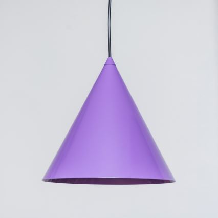 Lampa wisząca na przewodzie ETNA II 1xE27/15W/230V śr. 25 cm fioletowa