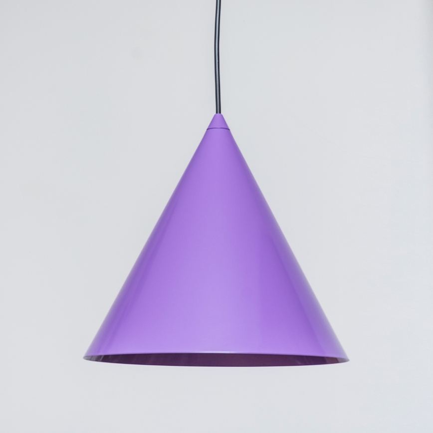 Lampa wisząca na przewodzie ETNA II 1xE27/15W/230V śr. 25 cm fioletowa