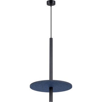 Lampa wisząca na przewodzie FELTRO 1xG9/8W/230V czarna/niebieska