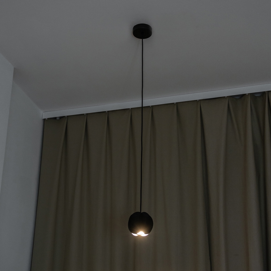 Lampa wisząca na przewodzie GAMBIT 1xGU10/10W/230V czarna