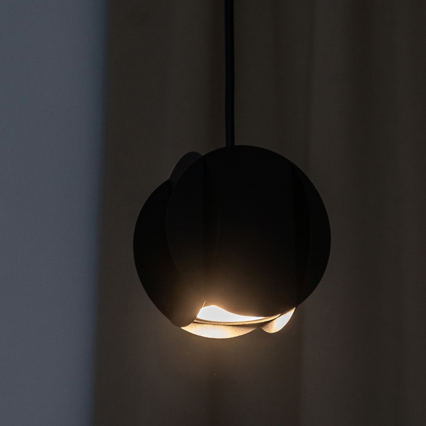Lampa wisząca na przewodzie GAMBIT 1xGU10/10W/230V czarna