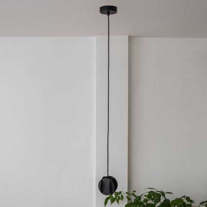 Lampa wisząca na przewodzie GAMBIT 1xGU10/10W/230V czarna
