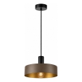 Lampa wisząca na przewodzie HAKI 1xE27/60W/230V brązowa/czarna