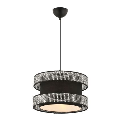 Lampa wisząca na przewodzie HALO 1xE27/60W/230V czarny/szary