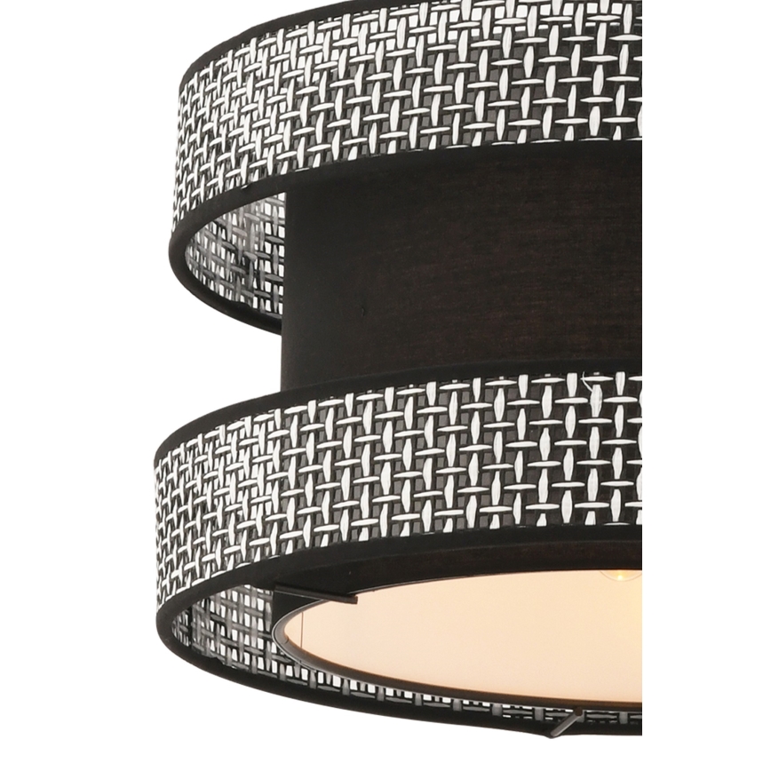 Lampa wisząca na przewodzie HALO 1xE27/60W/230V czarny/szary