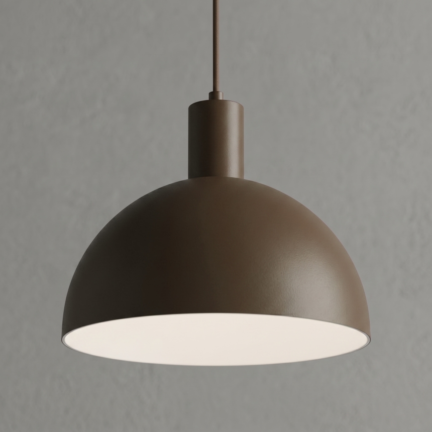 Lampa wisząca na przewodzie HANDA 1xE27/15W/230V brązowa