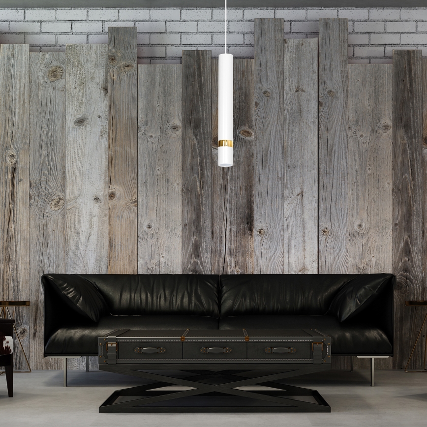Lampa wisząca na przewodzie JOKER 1xGU10/25W/230V biała/złota