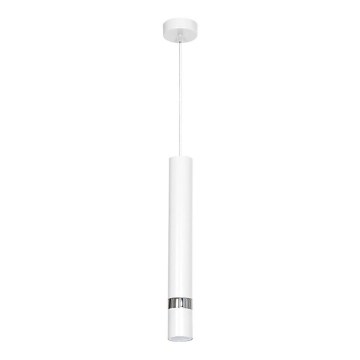 Lampa wisząca na przewodzie JOKER 1xGU10/25W/230V biały/chrom błyszczący