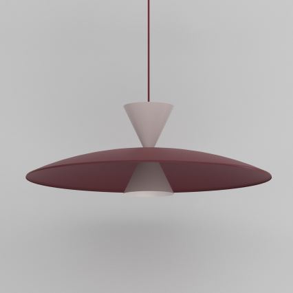 Lampa wisząca na przewodzie MISTIC 1xGX53/15W/230V burgundowa