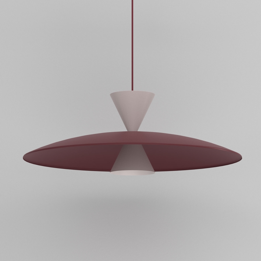 Lampa wisząca na przewodzie MISTIC 1xGX53/15W/230V burgundowa