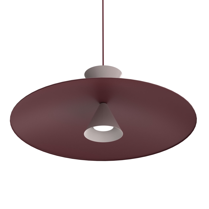 Lampa wisząca na przewodzie MISTIC 1xGX53/15W/230V burgundowa