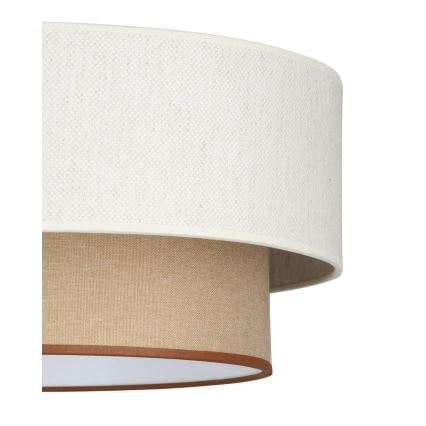 Lampa wisząca na przewodzie NATIA 1xE27/60W/230V biała/brązowa