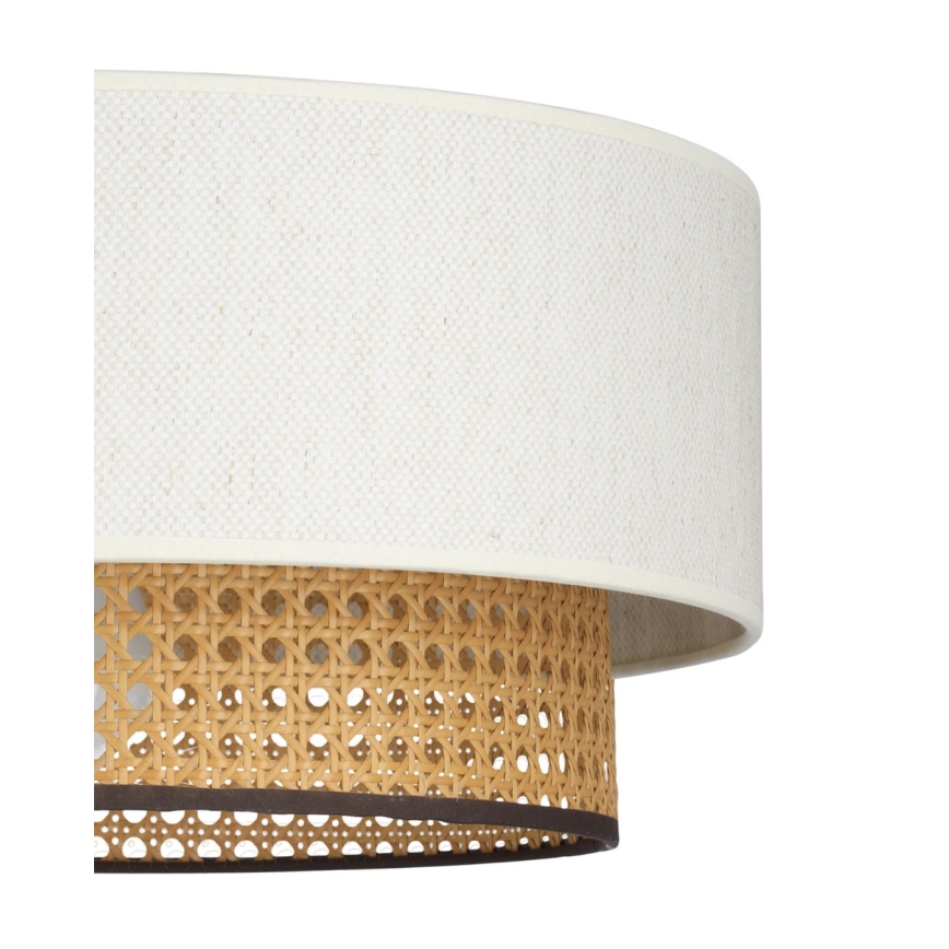 Lampa wisząca na przewodzie NATIA 1xE27/60W/230V biały/brązowy