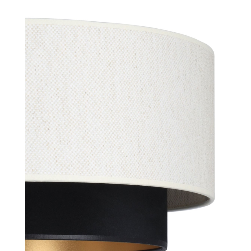 Lampa wisząca na przewodzie NATIA 1xE27/60W/230V biały/czarny