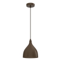 Lampa wisząca na przewodzie NOAK CLASSIC 1xE27/15W/230V brązowa