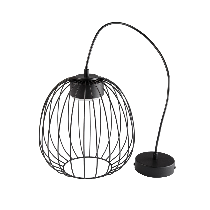 Lampa wisząca na przewodzie OVELLA 1xGX53/10W/230V, śr. 25 cm, czarna