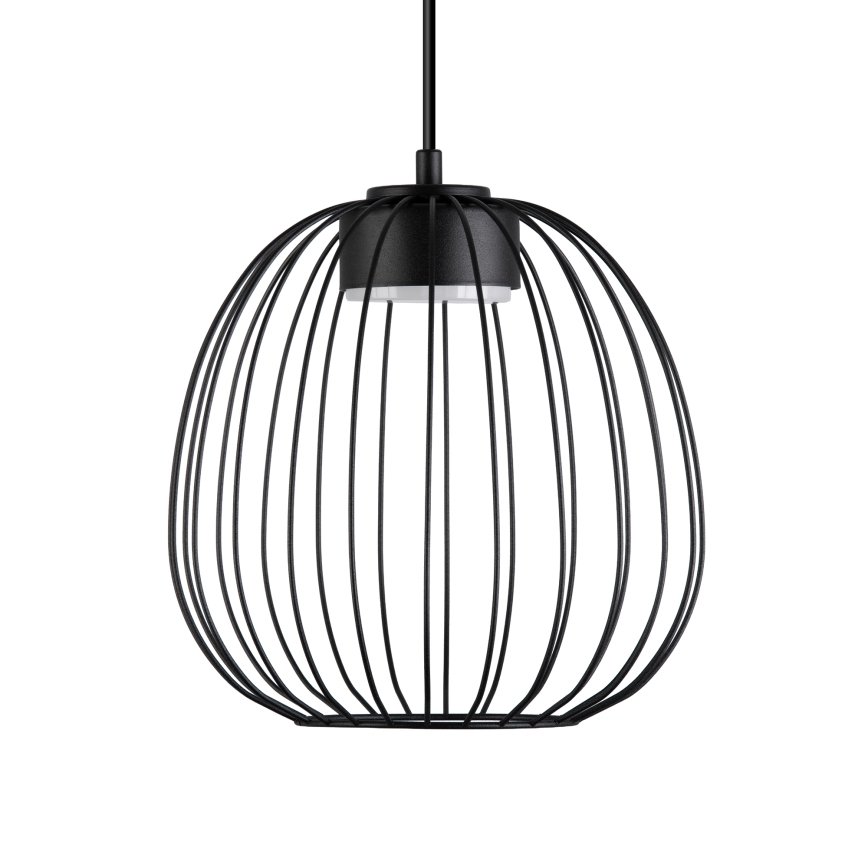 Lampa wisząca na przewodzie OVELLA 1xGX53/10W/230V, śr. 25 cm, czarna