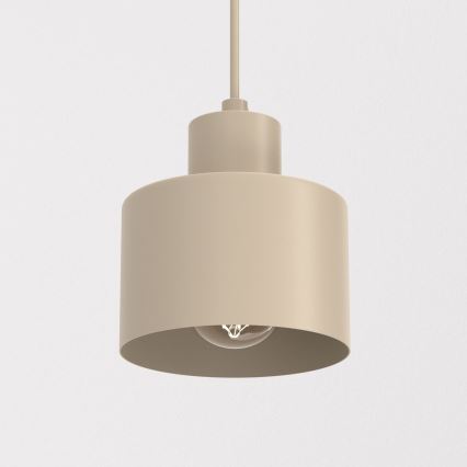 Lampa wisząca na przewodzie PARKLA 1xE27/15W/230V beżowa