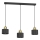 Lampa wisząca na przewodzie PARKLA 3xE27/15W/230V czarna