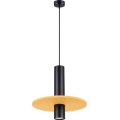 Lampa wisząca na przewodzie PELTA 1xGU10/10W/230V czarny/żółty