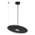 Lampa wisząca na przewodzie PIATTO 1xGX53/15W/230V Ø 35 cm czarna