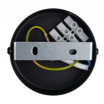 Lampa wisząca na przewodzie PIATTO 1xGX53/15W/230V Ø 35 cm czarna