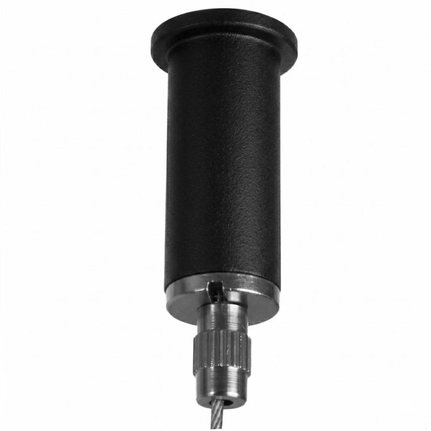 Lampa wisząca na przewodzie PIATTO 1xGX53/15W/230V Ø 35 cm czarna