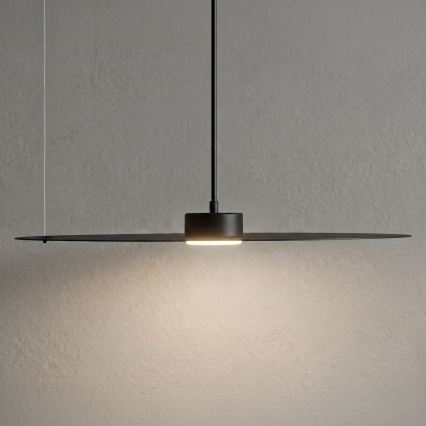 Lampa wisząca na przewodzie PIATTO 1xGX53/15W/230V Ø 55 cm czarna