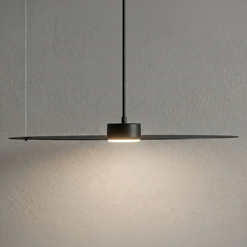 Lampa wisząca na przewodzie PIATTO 1xGX53/15W/230V Ø 55 cm czarna