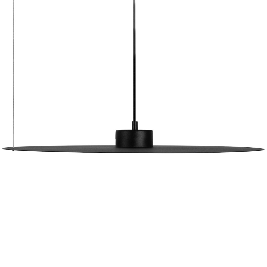 Lampa wisząca na przewodzie PIATTO 1xGX53/15W/230V Ø 55 cm czarna
